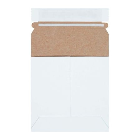 The Packaging Wholesalers Self Seal Stayflats Mailers, 5-1/8"W x 5-1/8"L, White, 200/Pack ENVRM55PSWSS